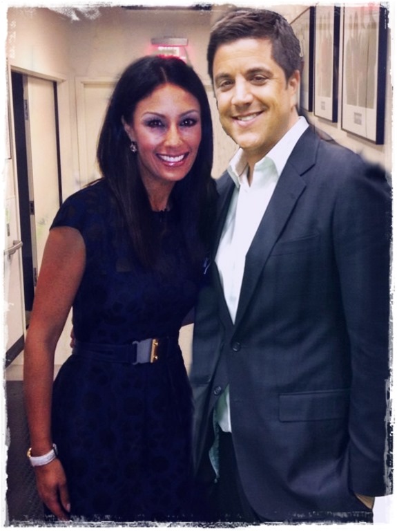 Liz Cho with cool, Fiancé Josh Elliott 