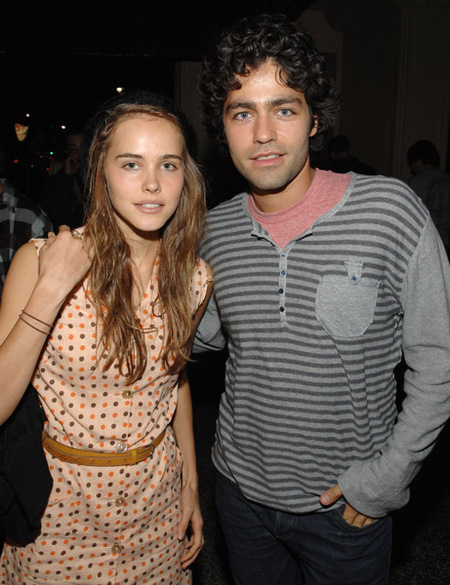 Adrian Grenier with Girlfriend  