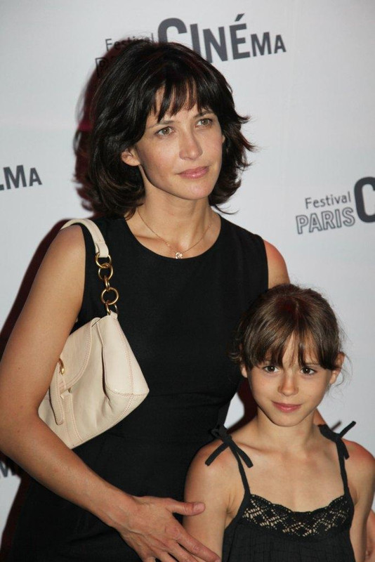 Foto van Sophie Marceau  & haar Dochter  Juliette Lemley