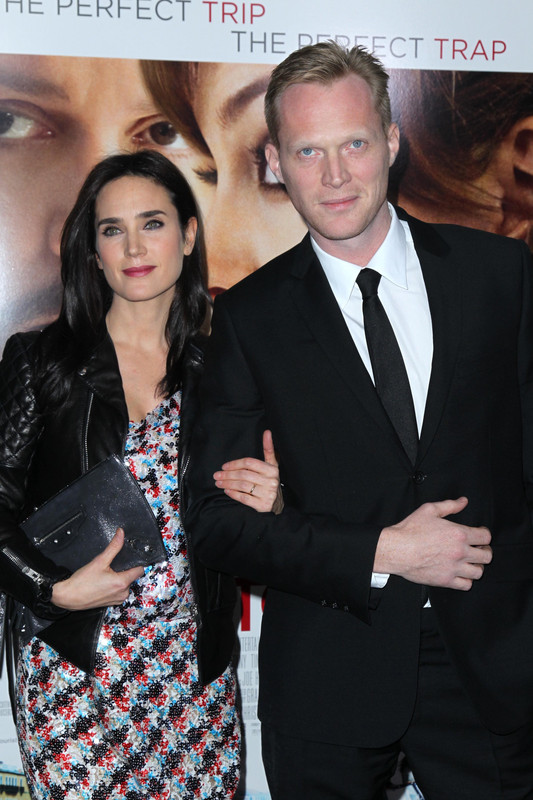 Jennifer Connelly with cool, charming, handsome, Husband Paul Bettany 