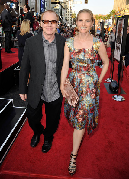 Bridget Fonda mit cooler, Ehemann Danny Elfman 