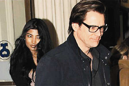 Jim Carrey with mysterious, Girlfriend Anchal Joseph 