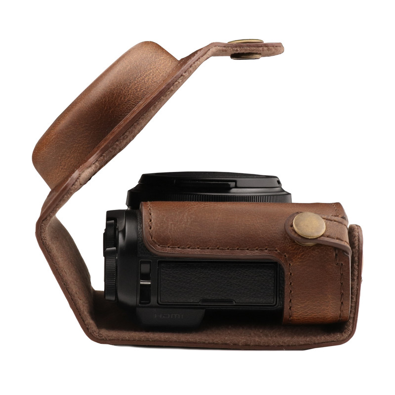 MegaGear Fujifilm XF10 Ever Ready Leather Camera Case and Strap