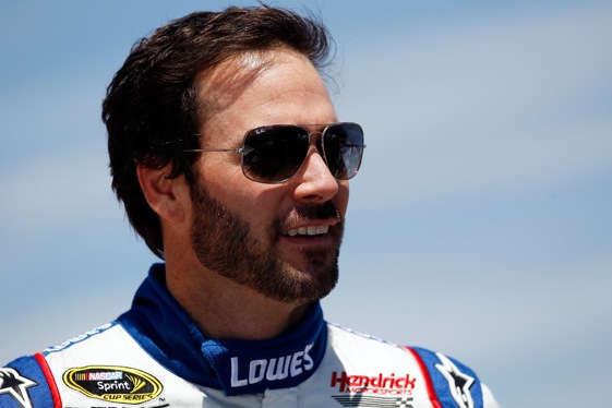 Jimmie Johnson  - 2024 Dark brown hair & alternative hair style.
