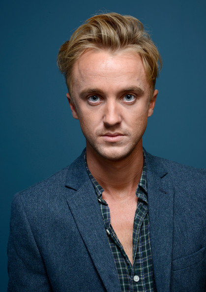 Tom Felton  - 2024 Light brown hair & Bohemian hair style.
