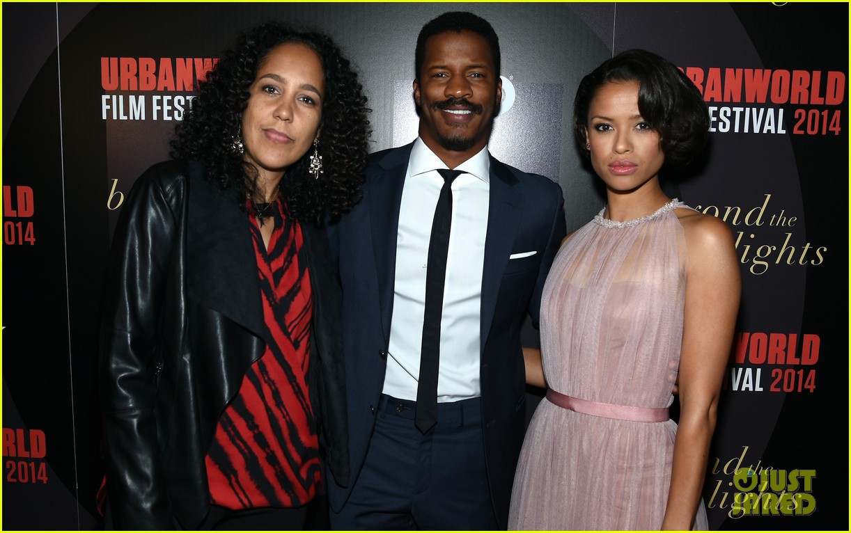 Photo of Gugu Mbatha-Raw  & her friend Nate Parker 