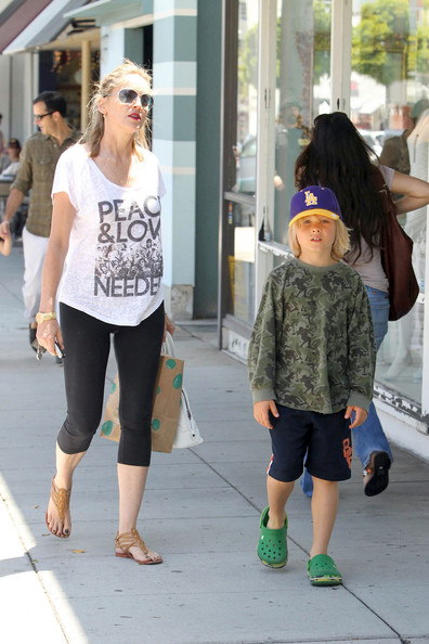 Foto van Sharon Stone  & haar Zoon  Laird Vonne Stone