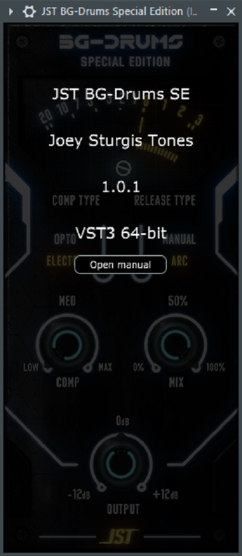 JST BG Drums Special Edition v.1.0.1 VST2 VST3 RTAS AAX AU (x86-x64)