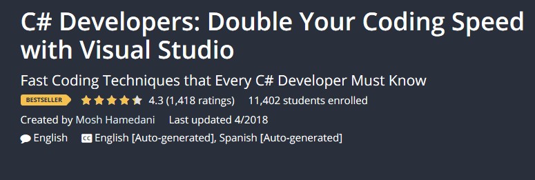Udemy C Developers Double Your Coding Speed with Visual Studio