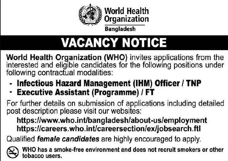 WHO Job Circular 2022