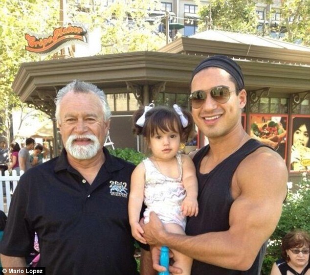 Photo of Mario Lopez  & his  Father  Mario Michael Lopez, Sr