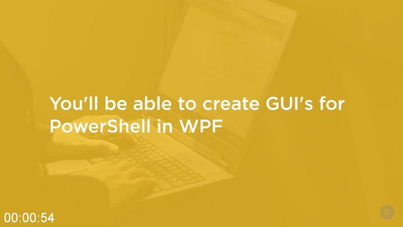 Building PowerShell GUIs in WPF for Free
