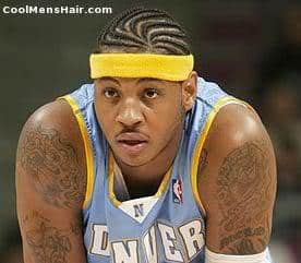 Carmelo Anthony s 2024 Svart hår & afro hårstil.
