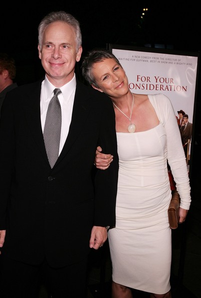    Jamie Lee Curtis con gentile, Marito Christopher Guest 