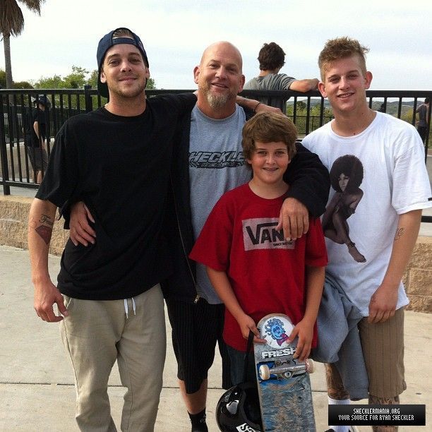   Foto på Randy Sheckler  & hans  Son  Kane