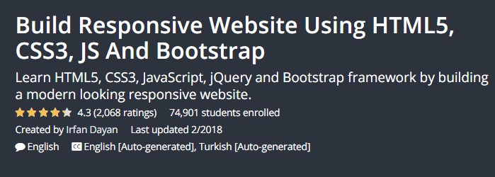 Build Responsive Website Using HTML5 CSS3 JS And Bootstrap