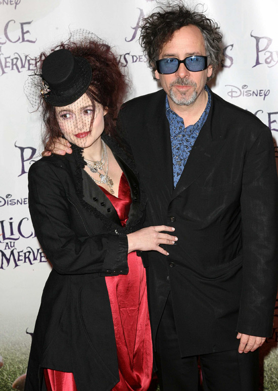 Helena Bonham Carter vrijgezel met ex-partners 