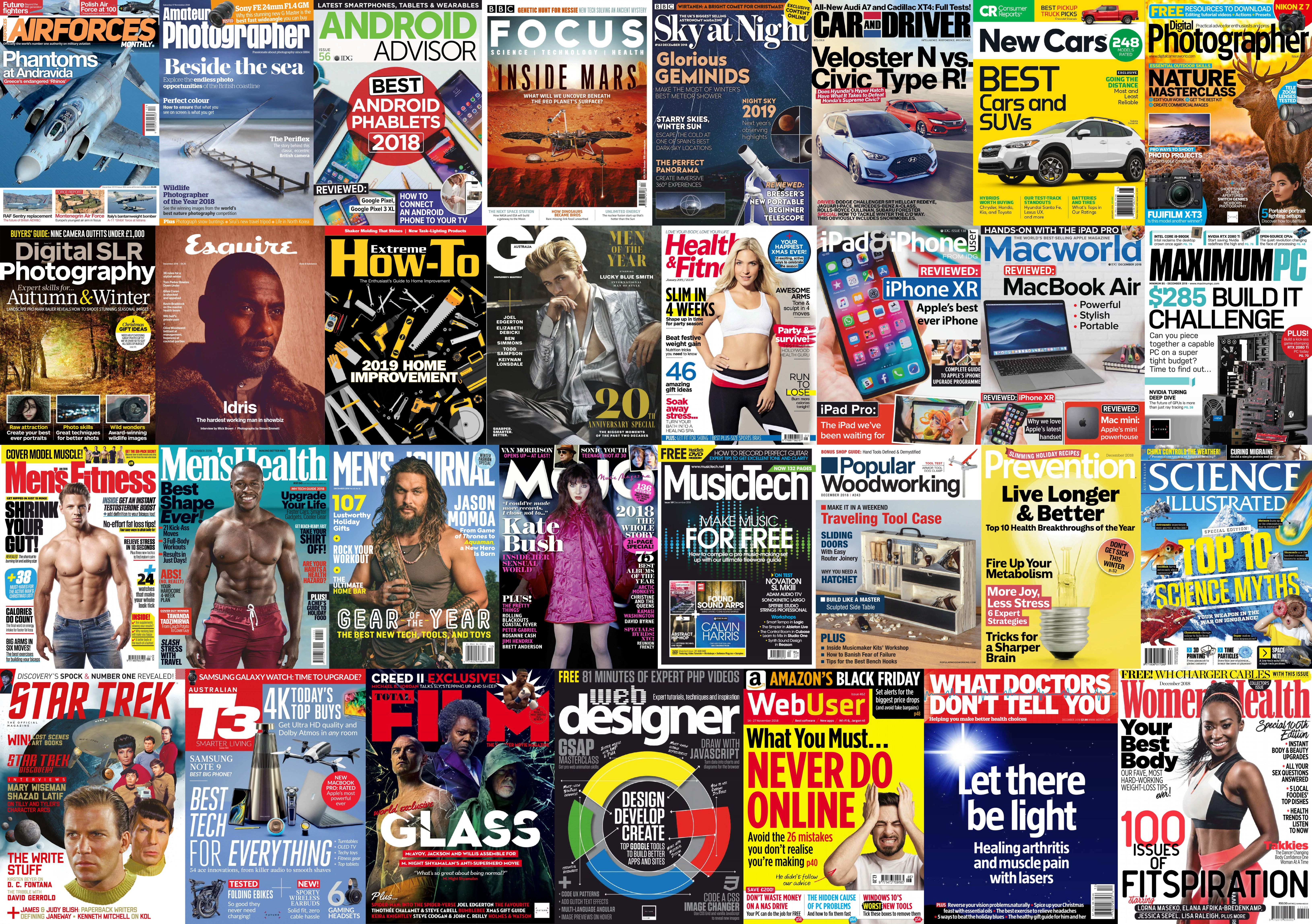Assorted Magazines - November 20, 2018