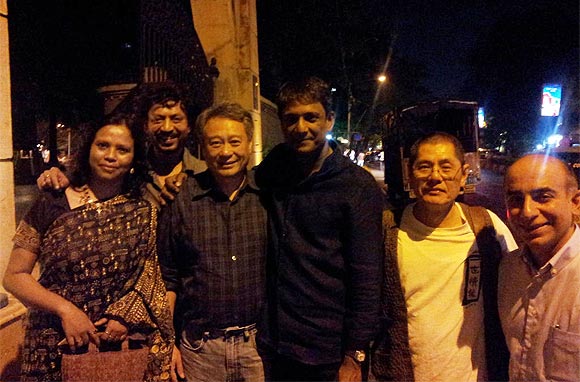 Photo of Ang Lee  & his friend Adil Hussain