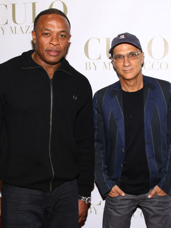 Photo of Dr. Dre  & his friend Jimmy Lovine 