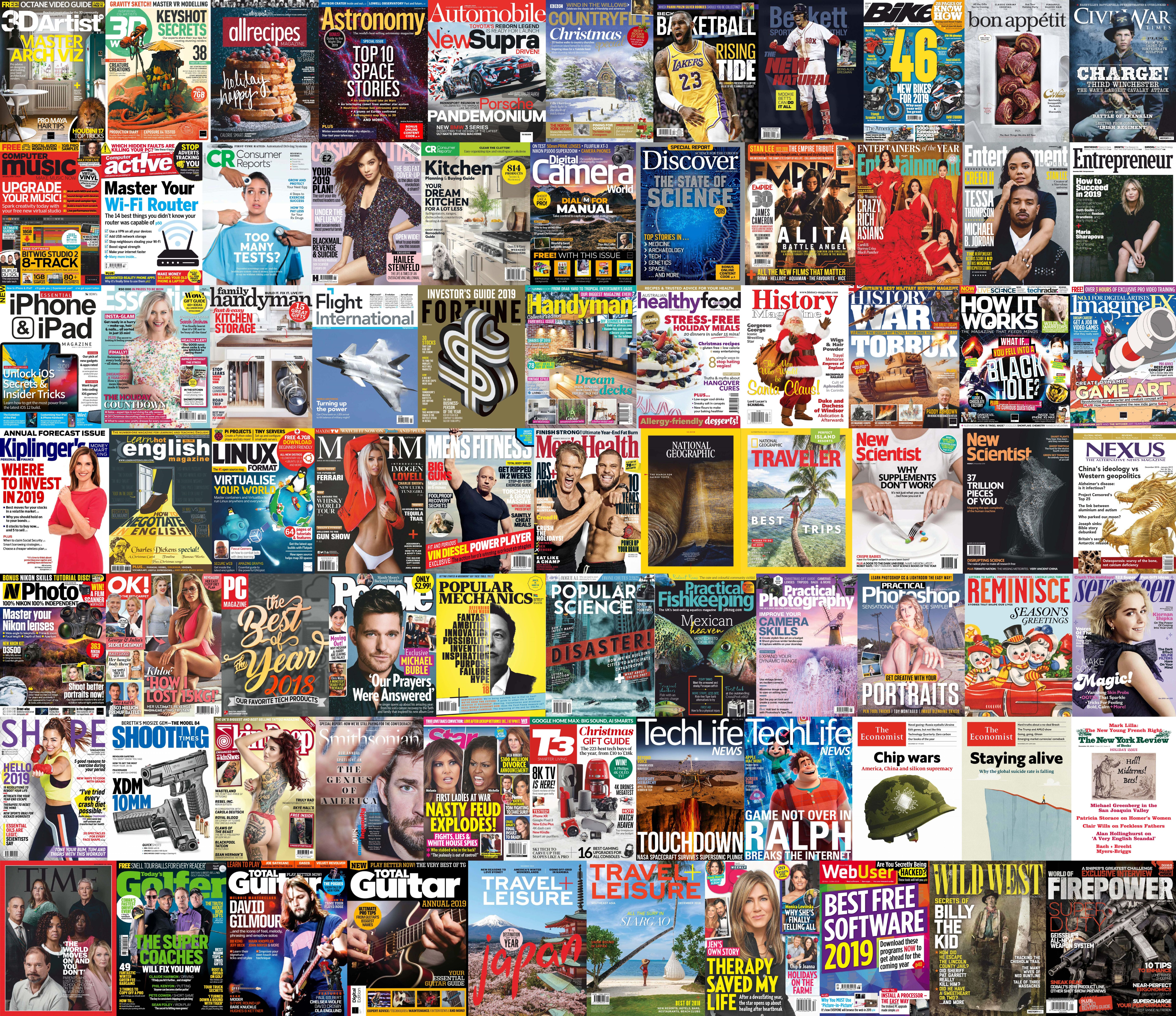 Assorted Magazines - December 2, 2018