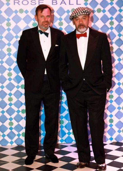    Christian Louboutin con Novio Louis Benech 