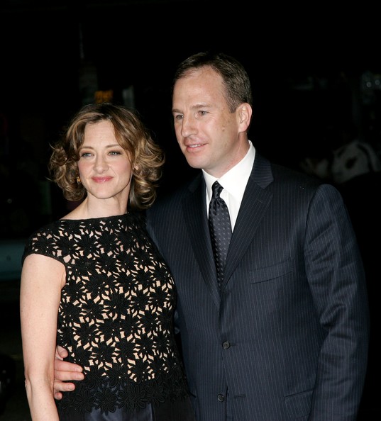 Joan Cusack with friendly, Husband Richard Burke  