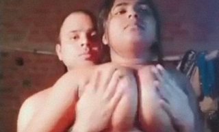 Rajni’s Indian busty boobs were rubbed by her hubby