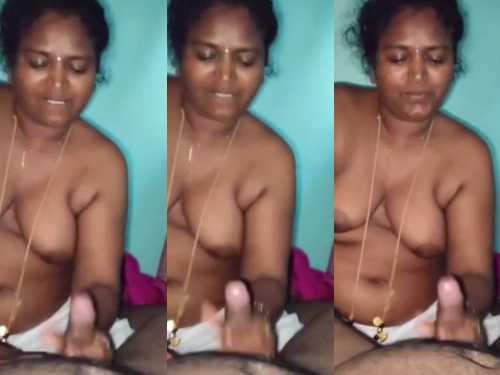 nadia xnx Telugu Bhabhi giving hot handjob to husband