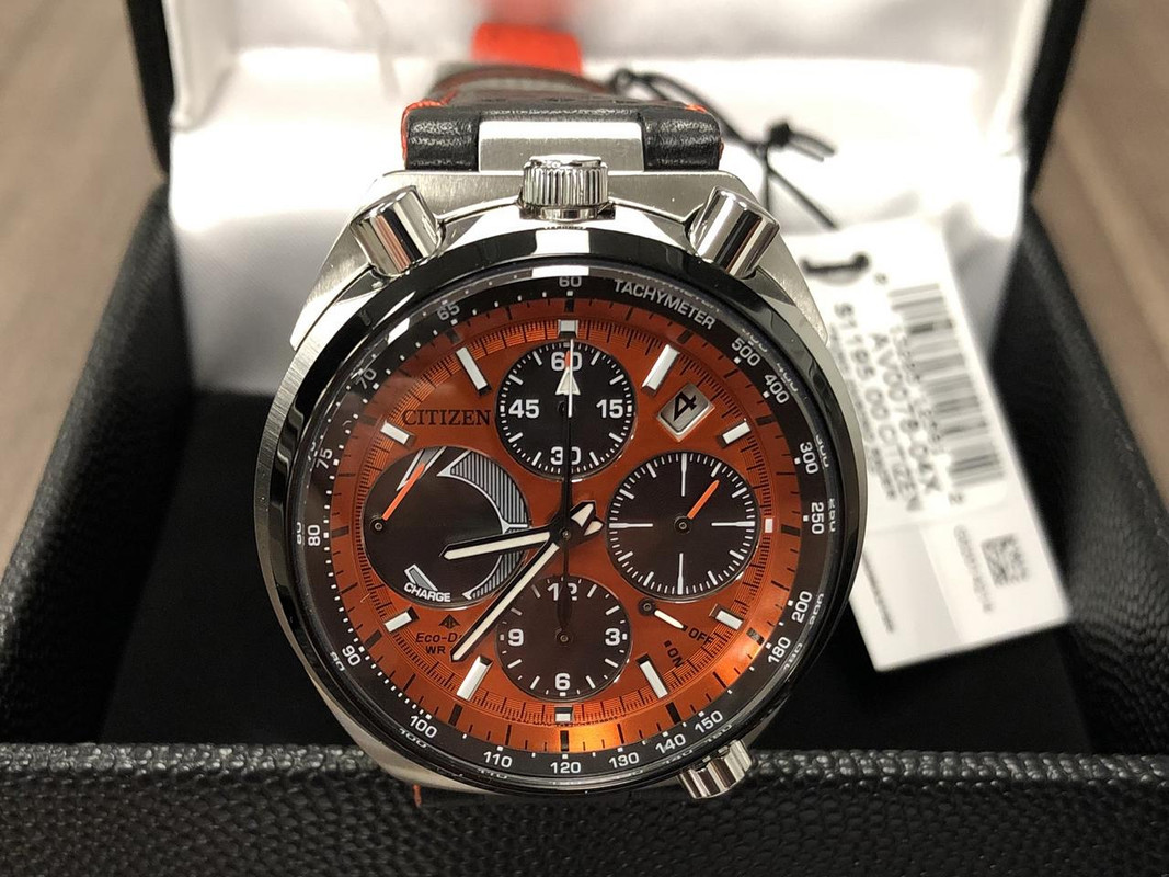 レア逆輸入☆CITIZEN Promaster Tsuno Chrono Leather Watch (CITIZEN