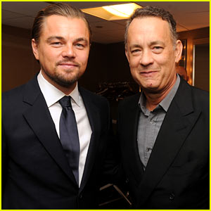 Foto på Tom Hanks  & hans vän Leonardo DiCaprio