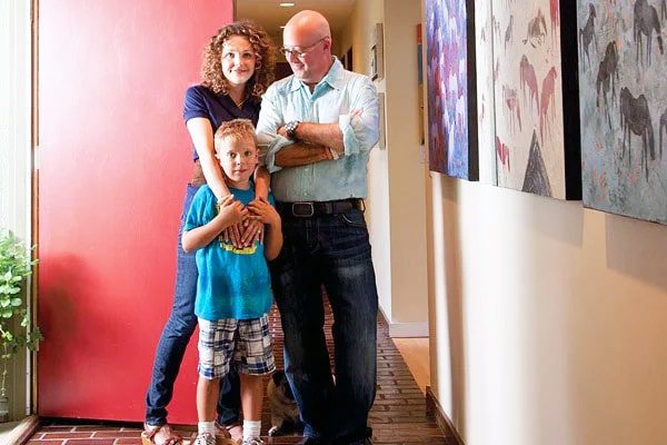 Photo of Andrew Zimmern  & his  Son  Noah Zimmern