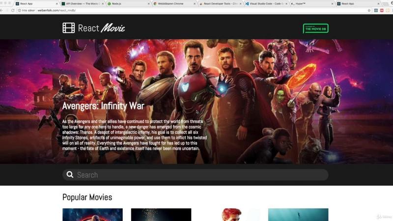 Beginner React course 2019 update Create a Movie Web App