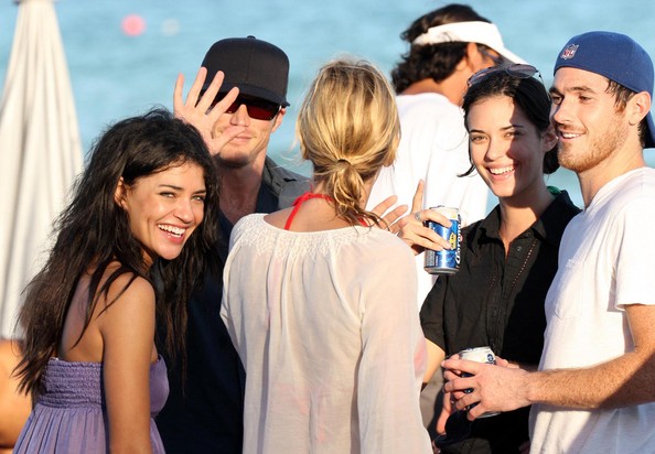 Photo of Jason Lewis  & his friend Jessica Szohr