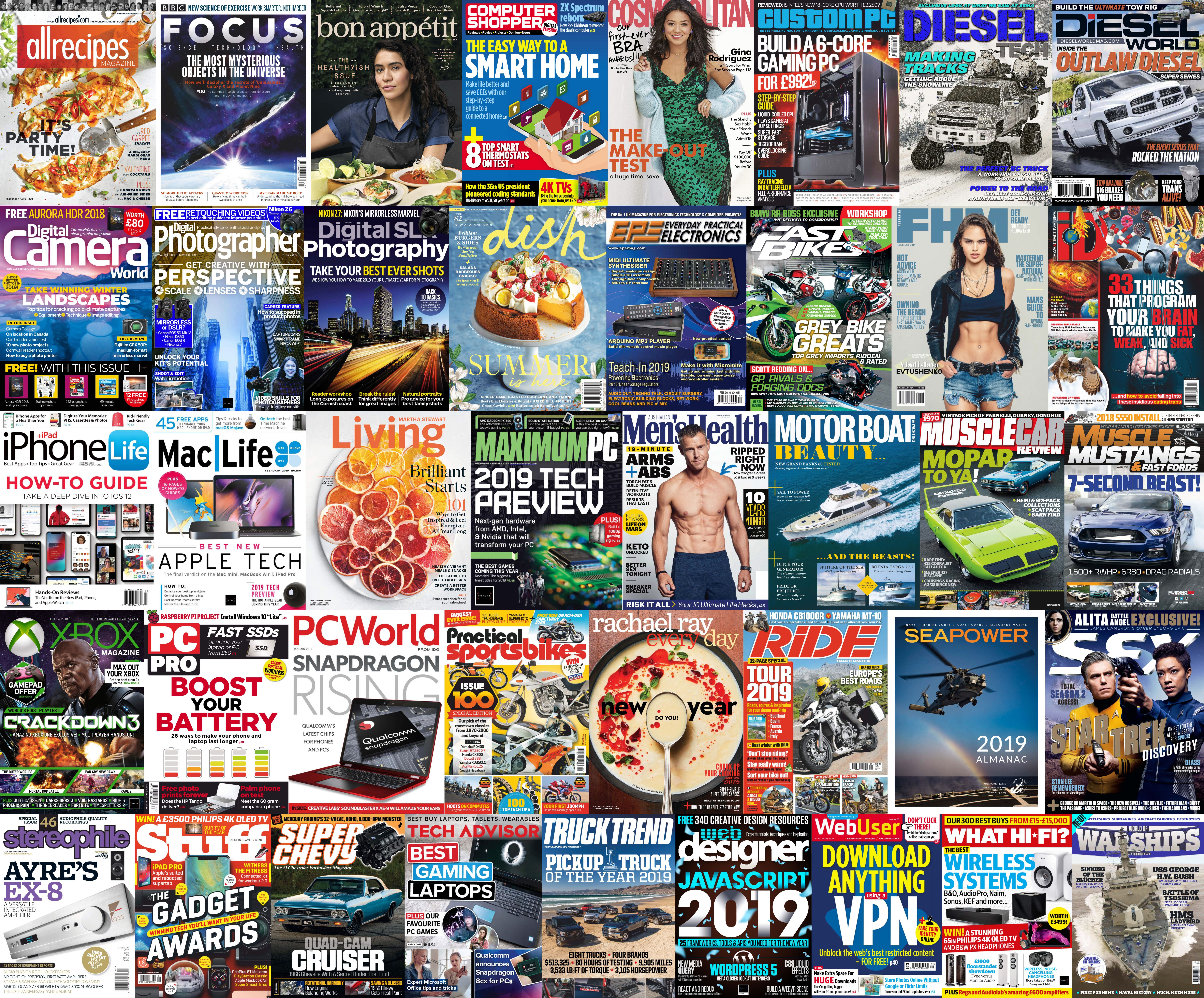Assorted Magazines - January 12, 2019