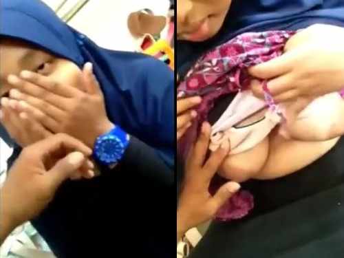 x film x Desi Hijab girl outdoor Boobs show and pussy fingering