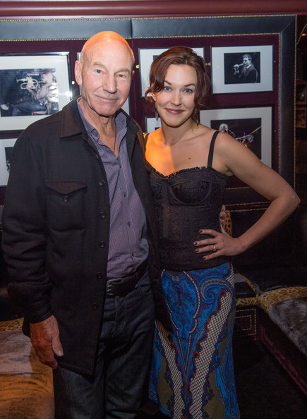    Patrick Stewart med vakker, Kone Sunny Ozell 