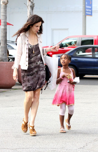 Photo of Mary-Louise Parker  & her Daughter  Caroline Aberash Parker