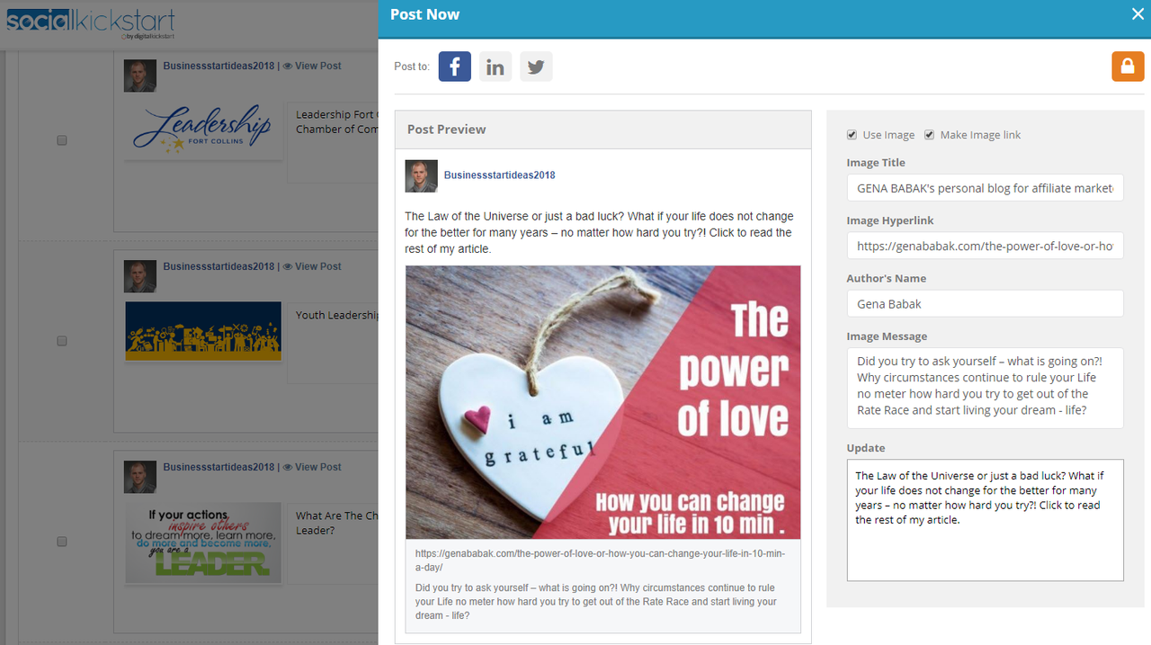 Social Kickstart 2.0 Review - Social Kickstart allows you find, quickly edit and repost the engaging content Social Kickstart 2.0 Review - Social Kickstart allows you find, quickly edit and repost the engaging content