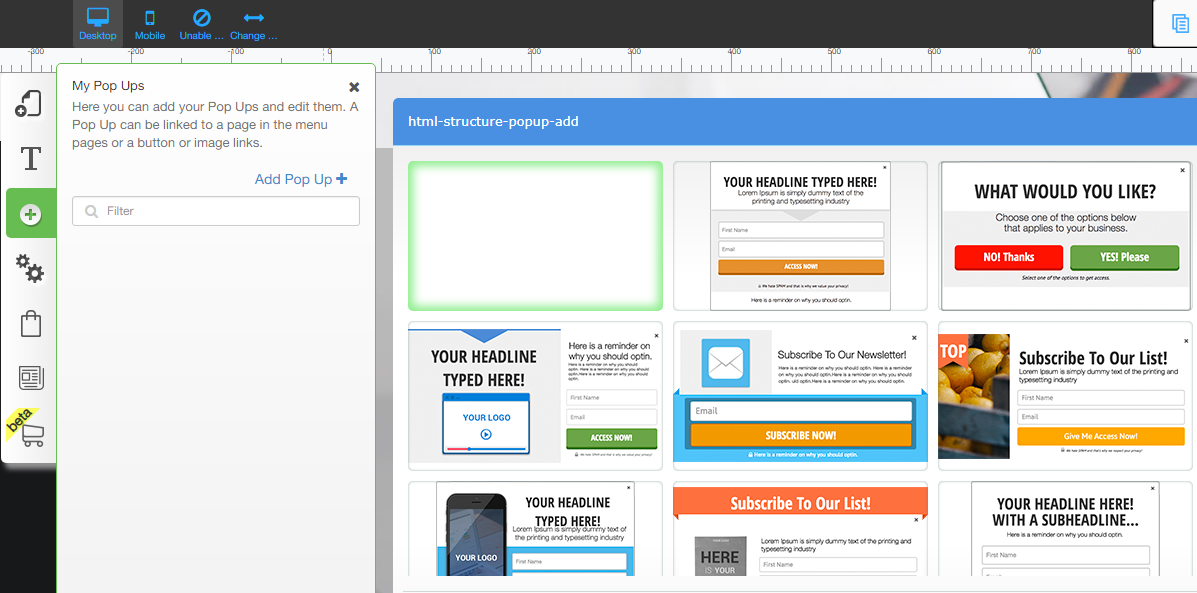 How to add pop up in Builderall How to add pop up in Builderall