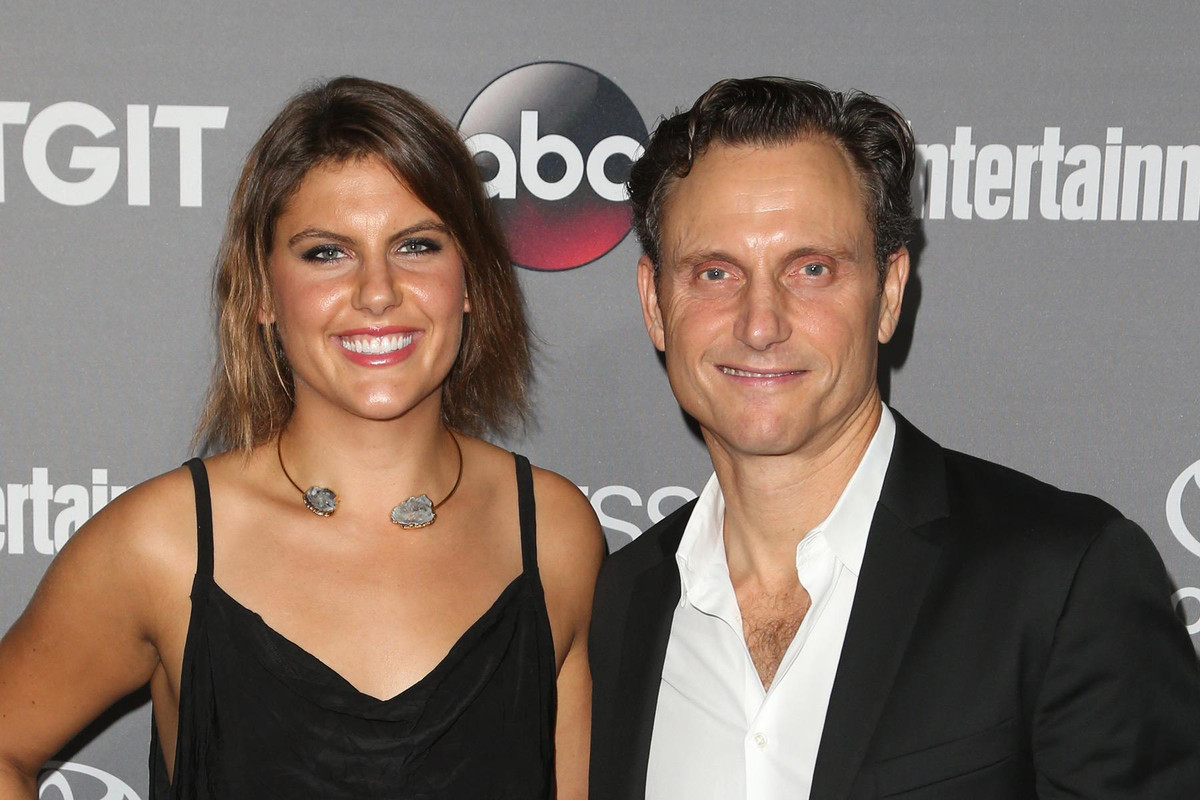    Tony Goldwyn med vakker, Kone Jane Musky 