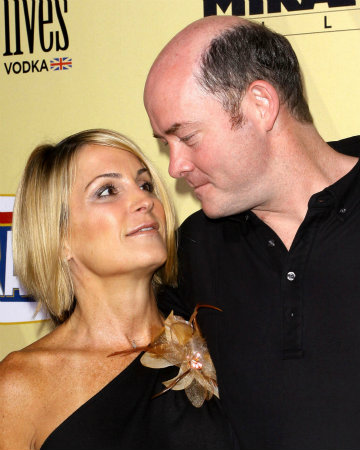 David Koechner met vrouw Leigh Koechner 