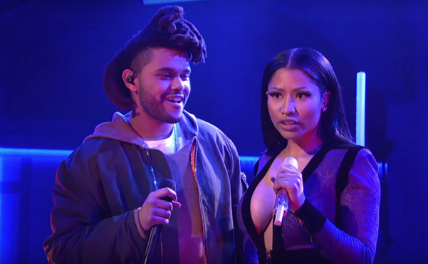 The Weeknd  und sein freund  Nicki Minaj