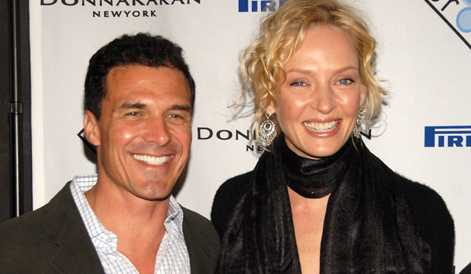 Uma Thurman with cool, beautiful, Single Andre Balazs 