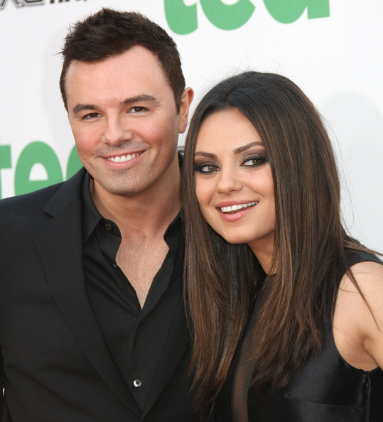 Foto van Mila Kunis  & haar vriend Seth MacFarlane