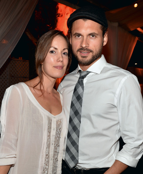 Adan Canto with relaxed, Wife Stephanie Lindquist 
