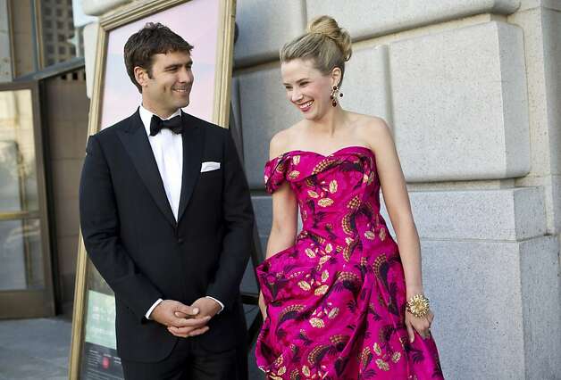 Marissa Mayer with cool, Husband Zachary Bogue  