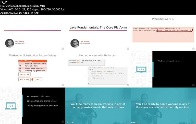 Pluralsight Java Fundamentals The Core Platform