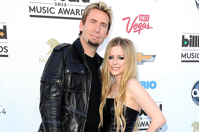    Avril Lavigne con Marito Chad Kroeger 