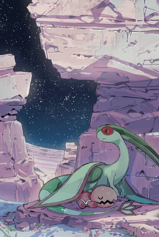 flygon-and-trapinch-pokemon-drawn-by-ais